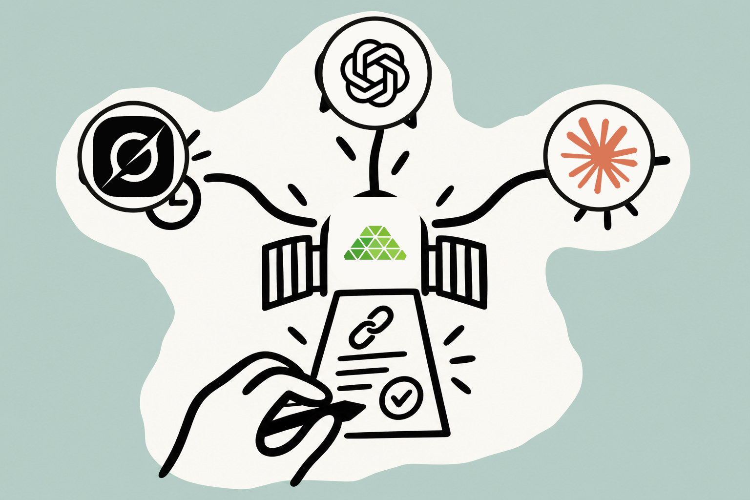 MosoFin connecting controlled financial data to Grok, Claude, and ChatGPT
